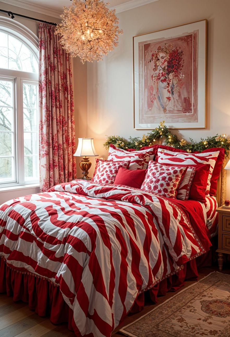 9. Candy Cane Bedding Inspiration - photo 2