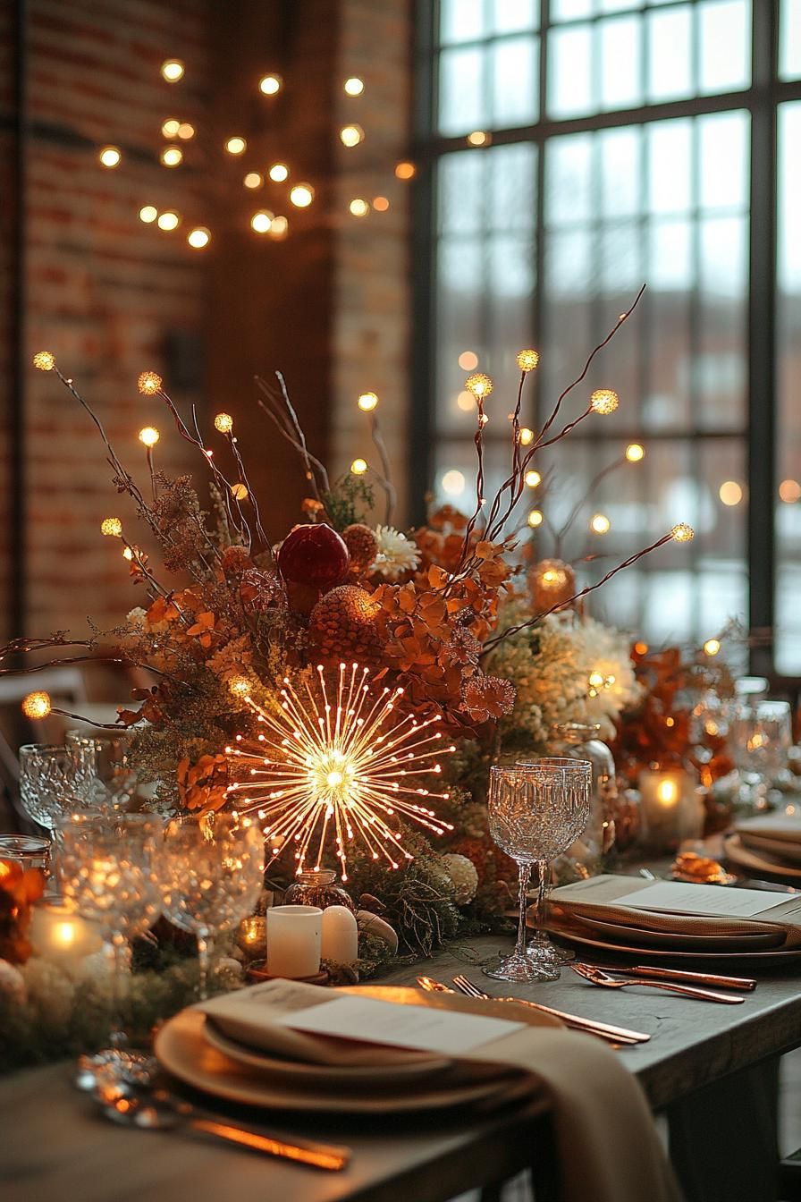 4. Dazzling LED Starburst Centerpiece Ideas