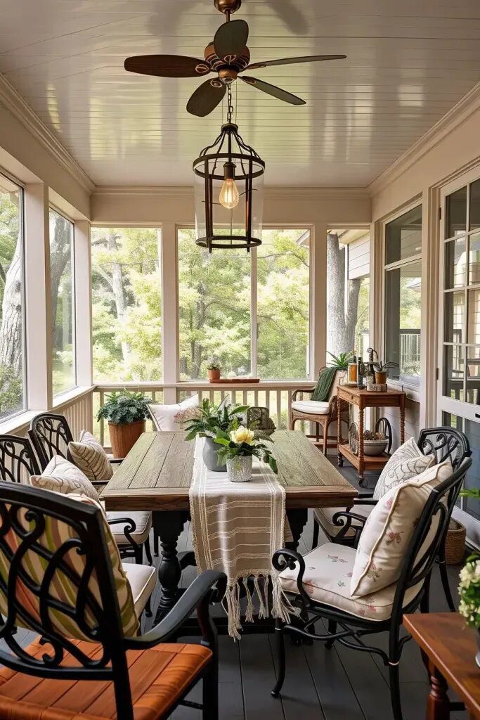 Outdoor Dining Ideas For Screened Porches - photo 2
