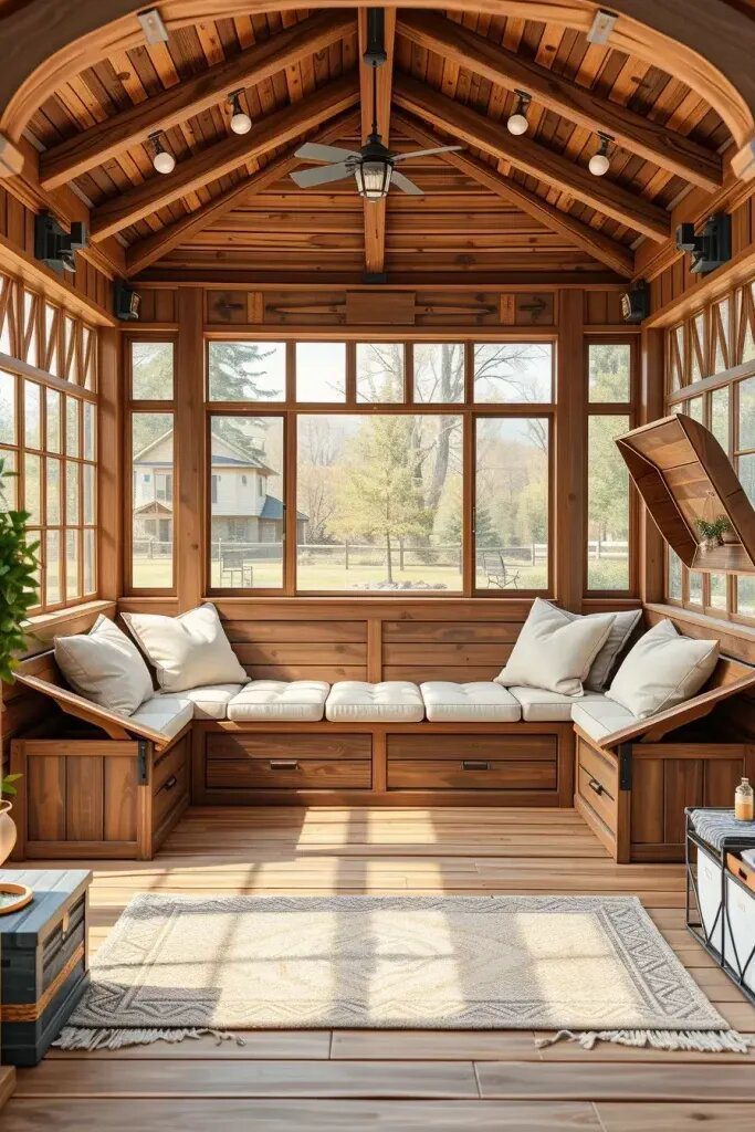 Cozy Seating Nook with Hidden Storage