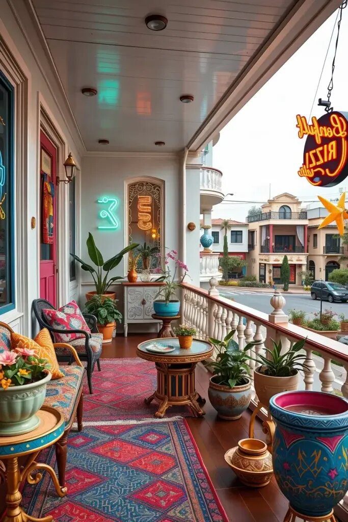Eclectic Balconies Bursting With Vibrant Style