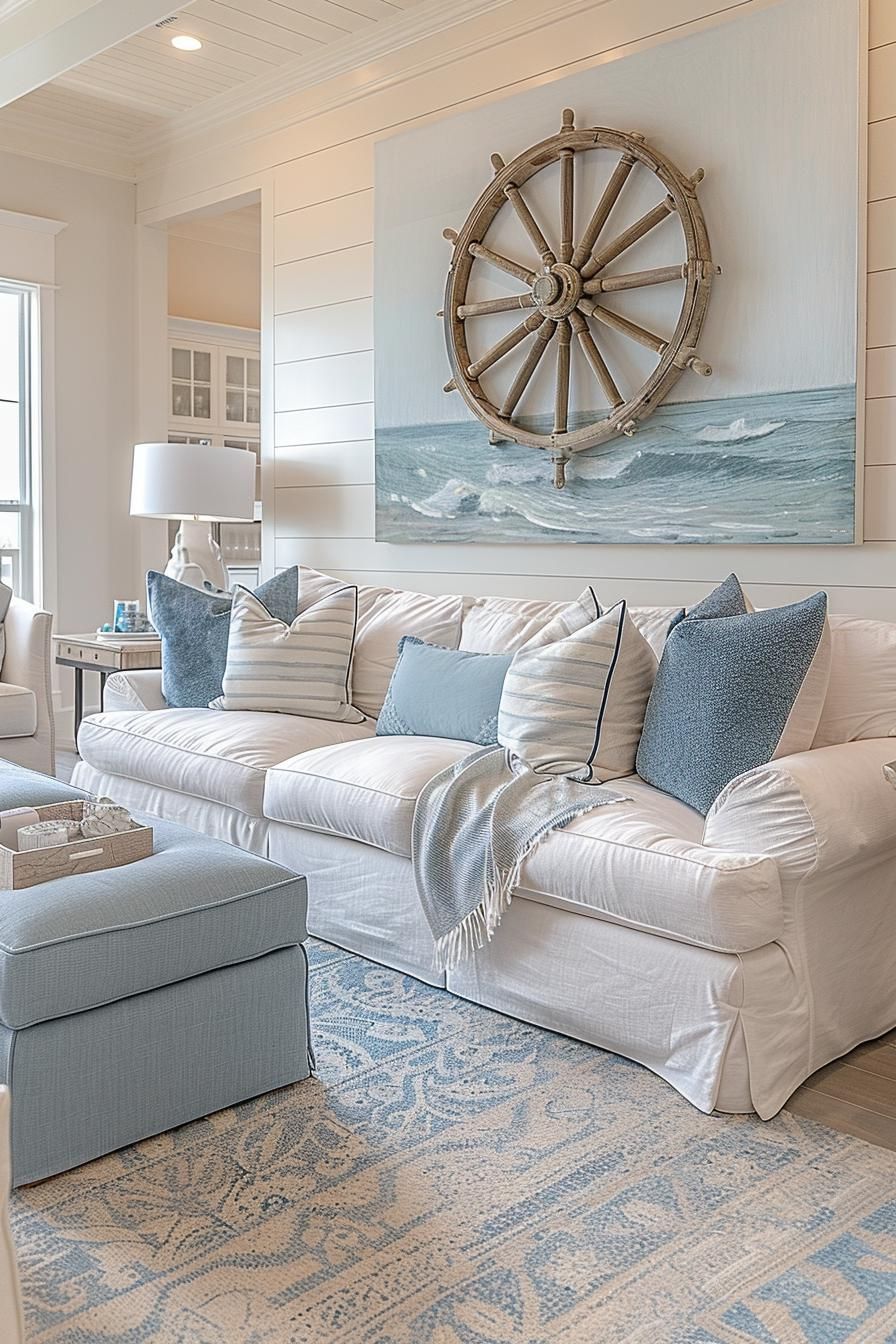 1. Contemporary Nautical Living Room Blend - photo 2