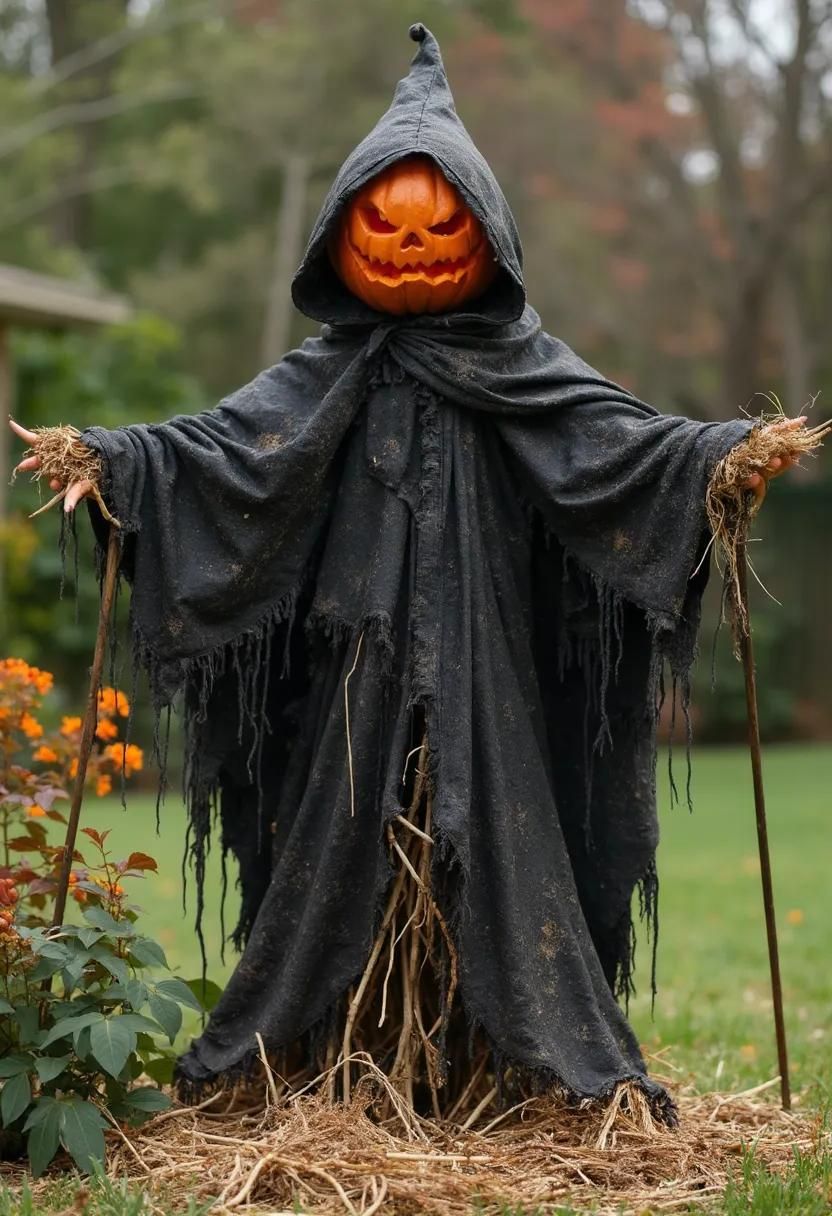 14. Tattered Scarecrow Halloween Decor - photo 2