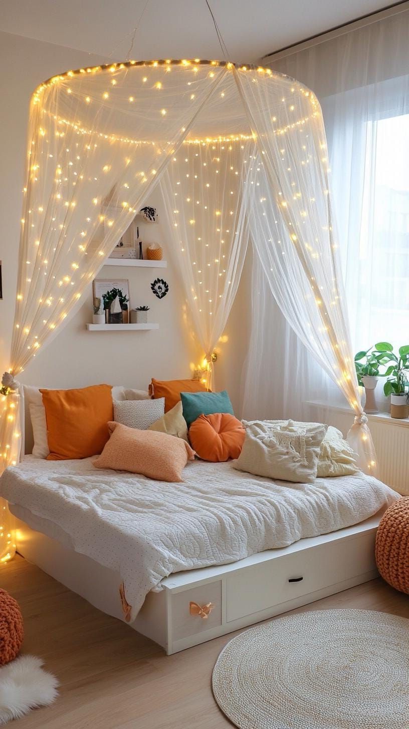 4. Canopy Dreamscape Bed Setup