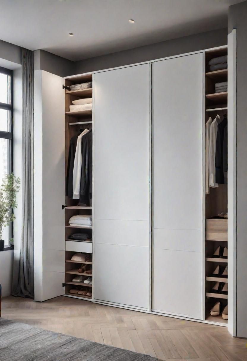 16. Built-in Wardrobes for Minimalist Rooms