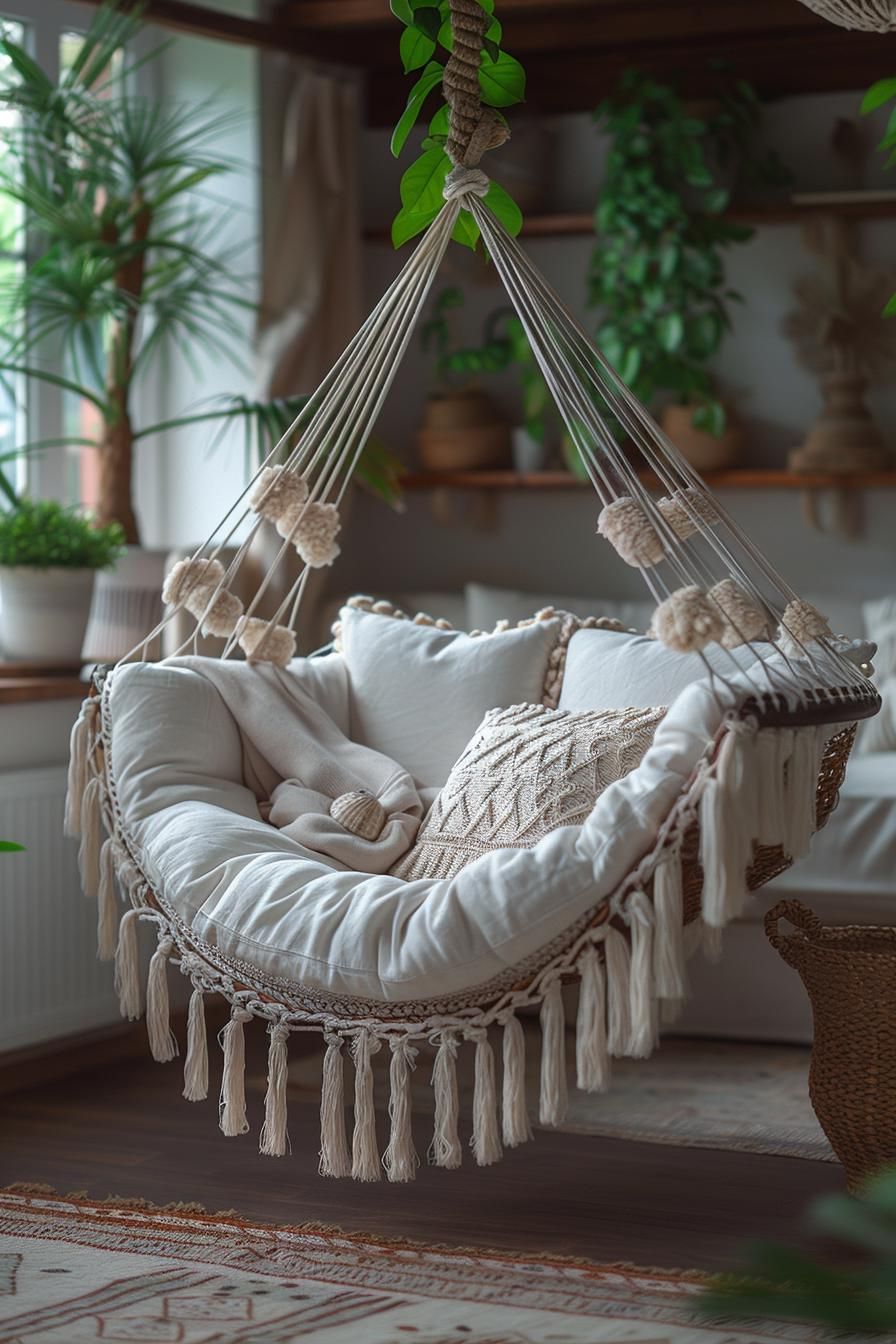 14. Cozy Tasseled Hammock Ideas - photo 2
