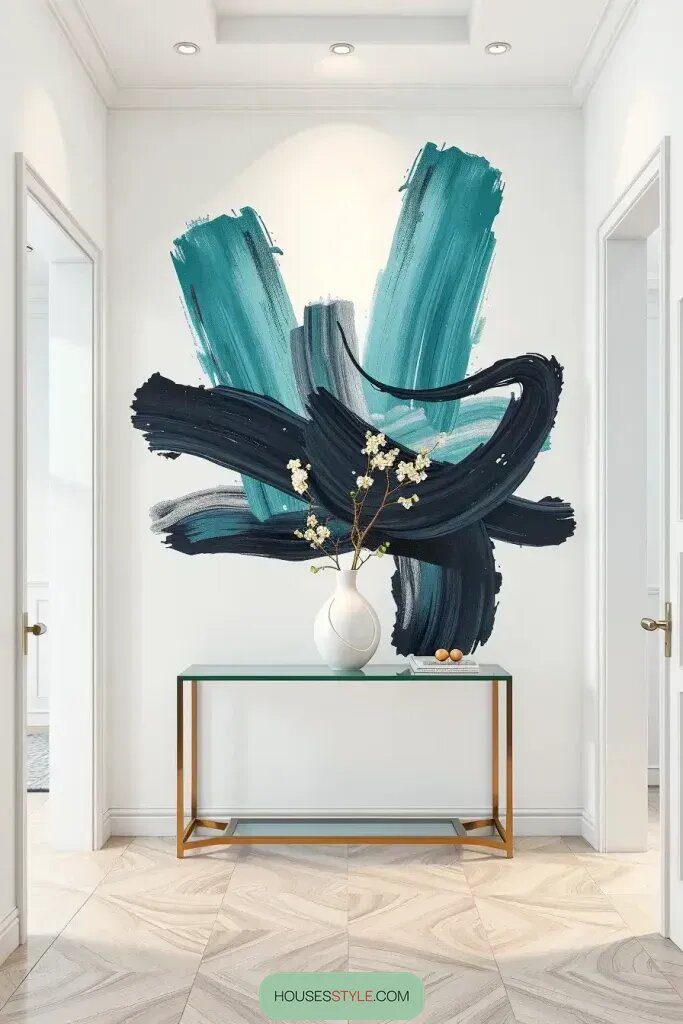 Abstract Wall Art Ideas for a Bold Entryway - photo 2
