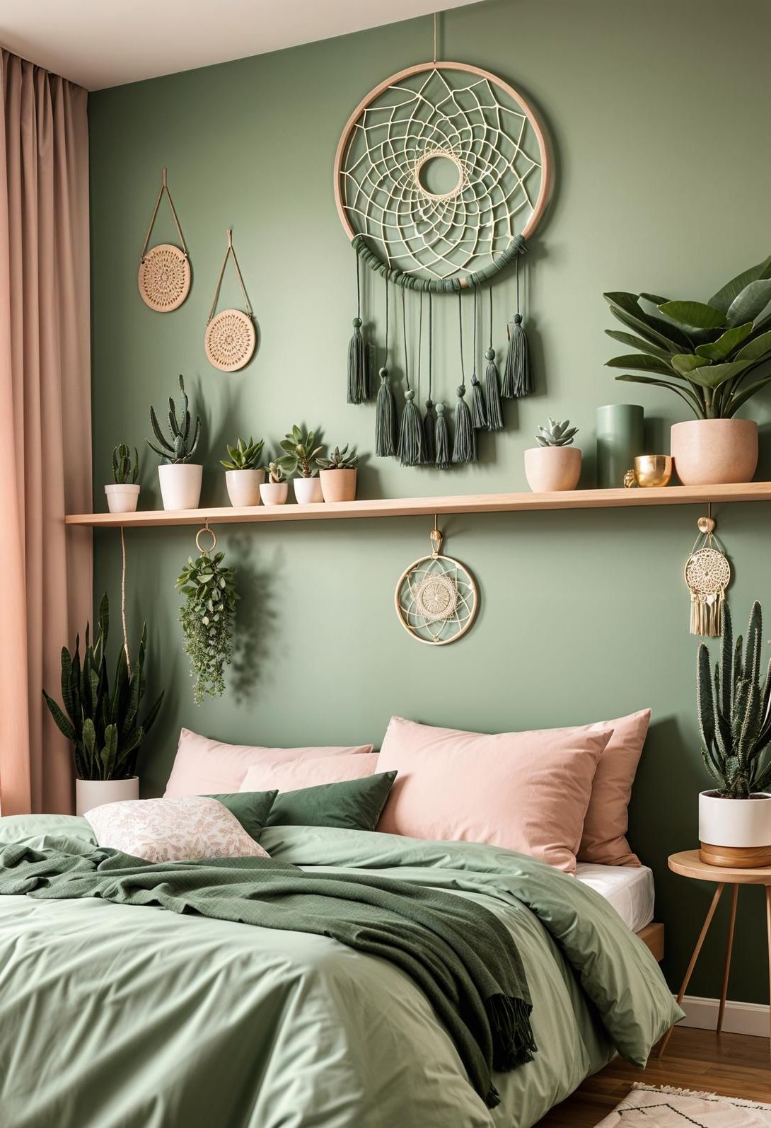 1. Sage and Blush Wall Decor Ideas - photo 4