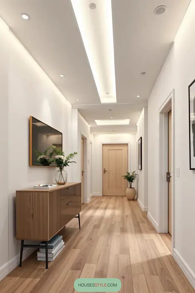 LED Strip Lights For Modern Hallway Lighting