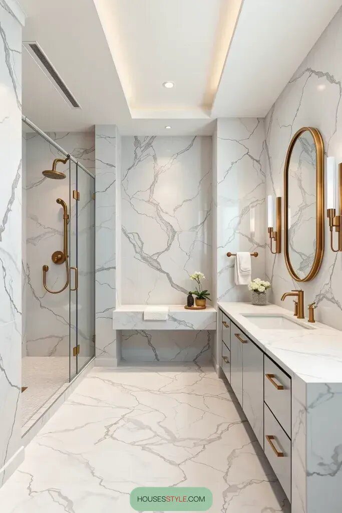 Marble Ideas for Floors and Vanities