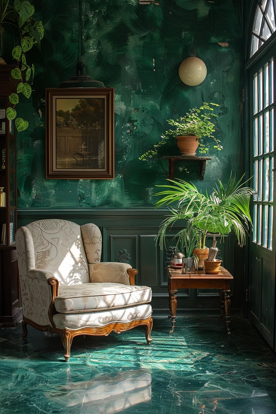 7. Warm Glow for a Moody Living Space