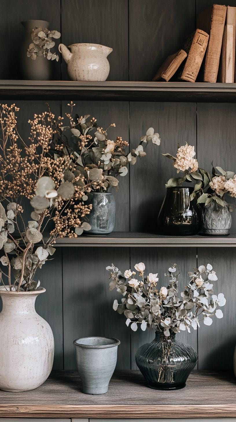 11. Farmhouse Shelf Styling Ideas - photo 2