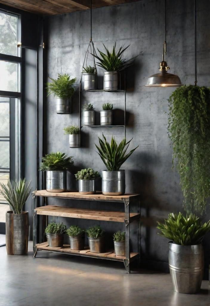 12. Weathered Metal Farmhouse Accents