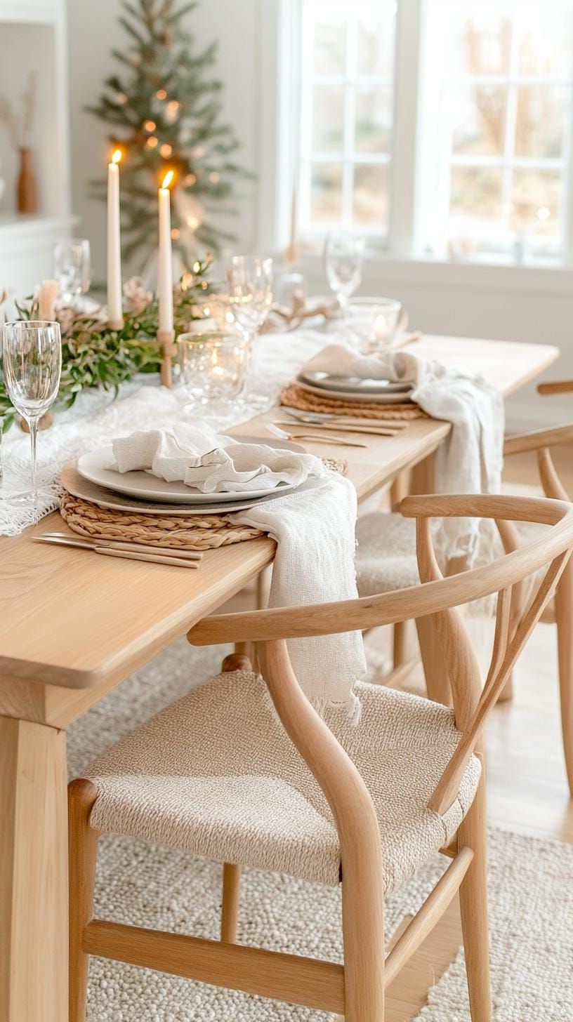 1. Scandinavian Style Winter Table Ideas