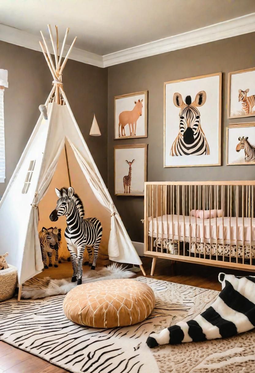 6. Wild Safari Nursery for Girls