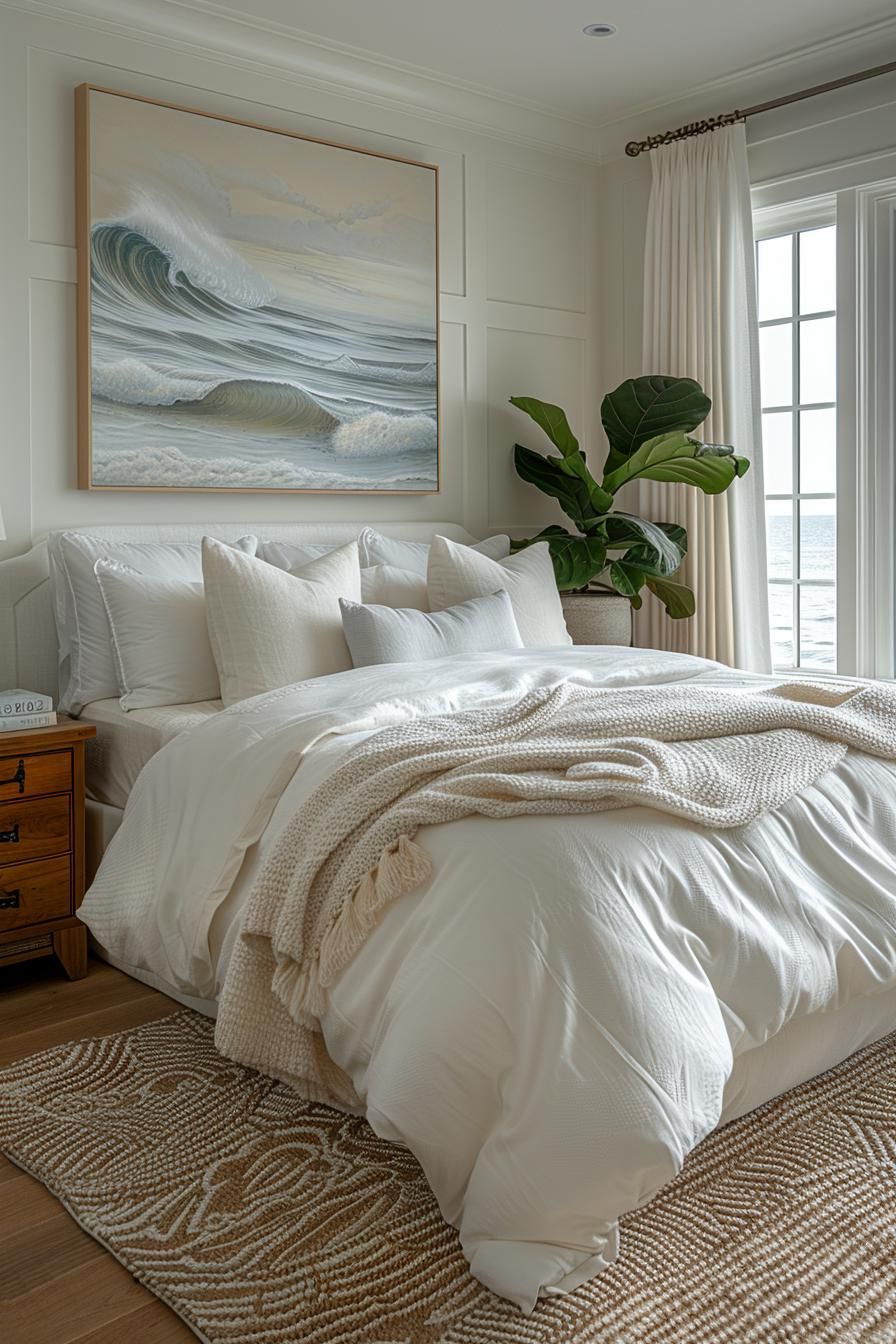 20. Textured Wall Ideas for Coastal Bedrooms - photo 3