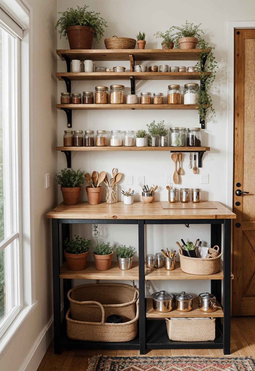 22. Boho Potting Bench With Mason Jars - photo 2