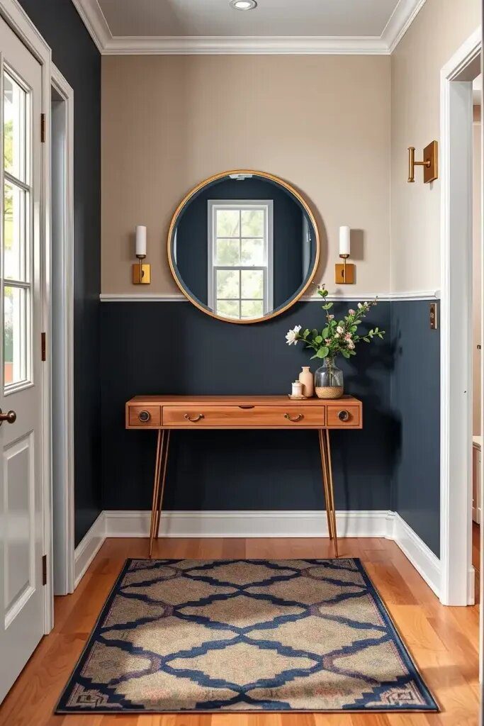 Stylish Color Blocking Ideas for Hallways