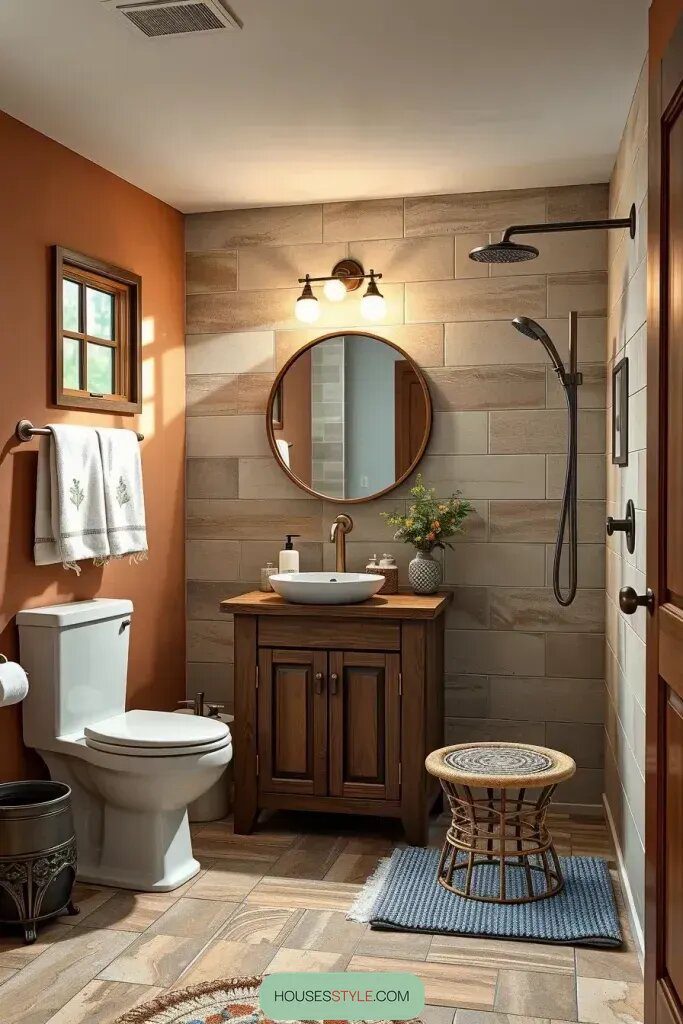 Eco-Friendly Touches for Rustic Bathroom Design