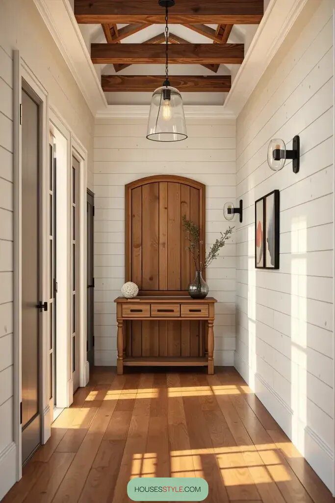 Where Rustic Warmth Meets Modern Lighting