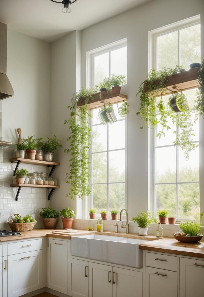 8. Herb Garden Window Décor