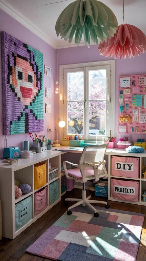 23. Pastel Pixel Paradise for Crafting