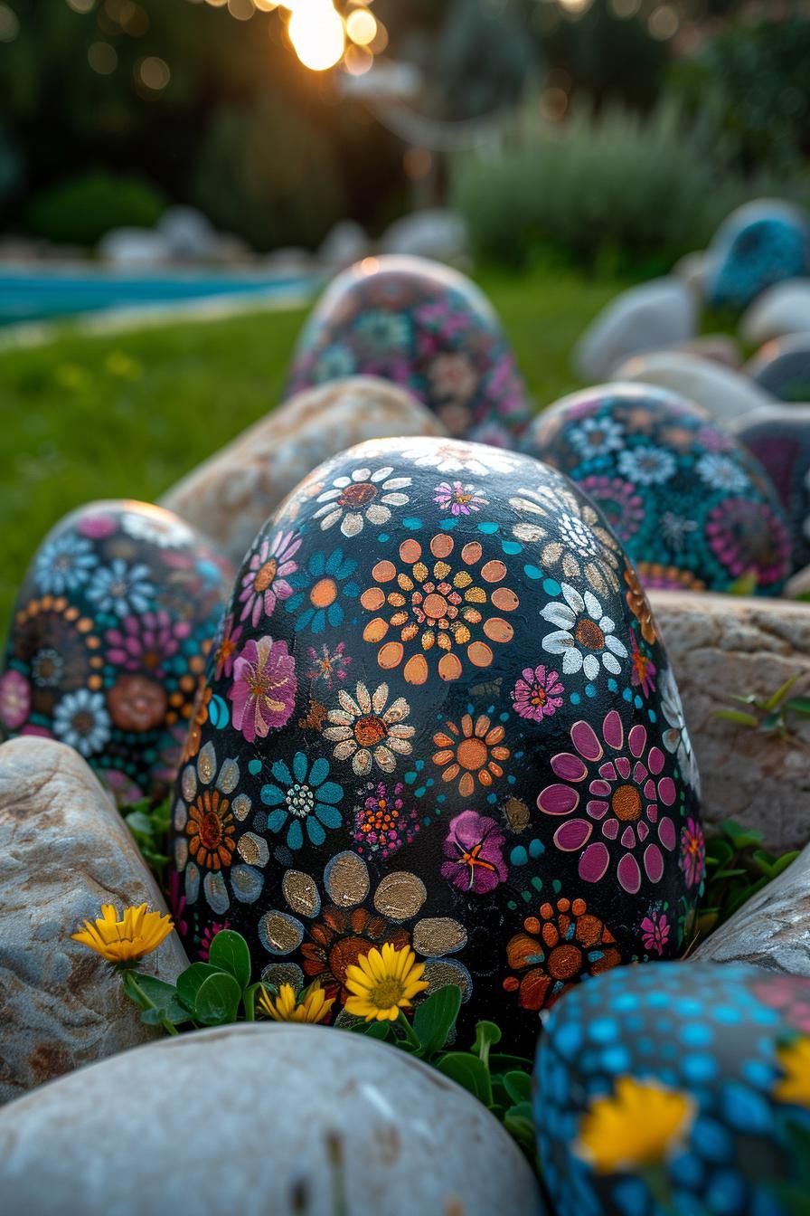16. Painted Rock Yard Art - photo 3