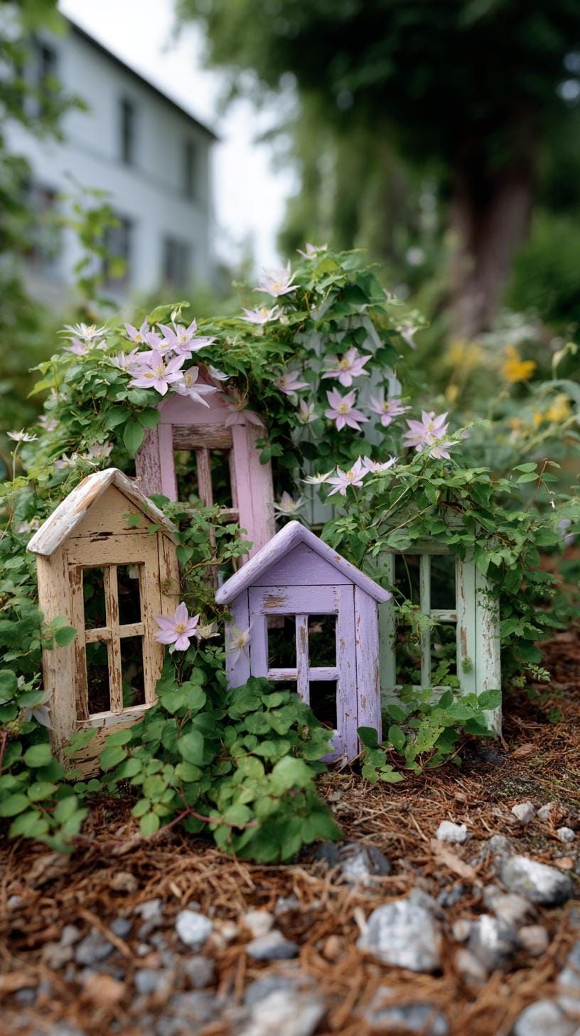 5. Repurpose Window Frames as Vine Trellises - photo 2