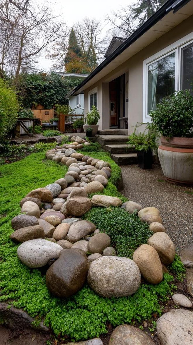 21. Backyard Rock Spiral in Varied Stone Tones
