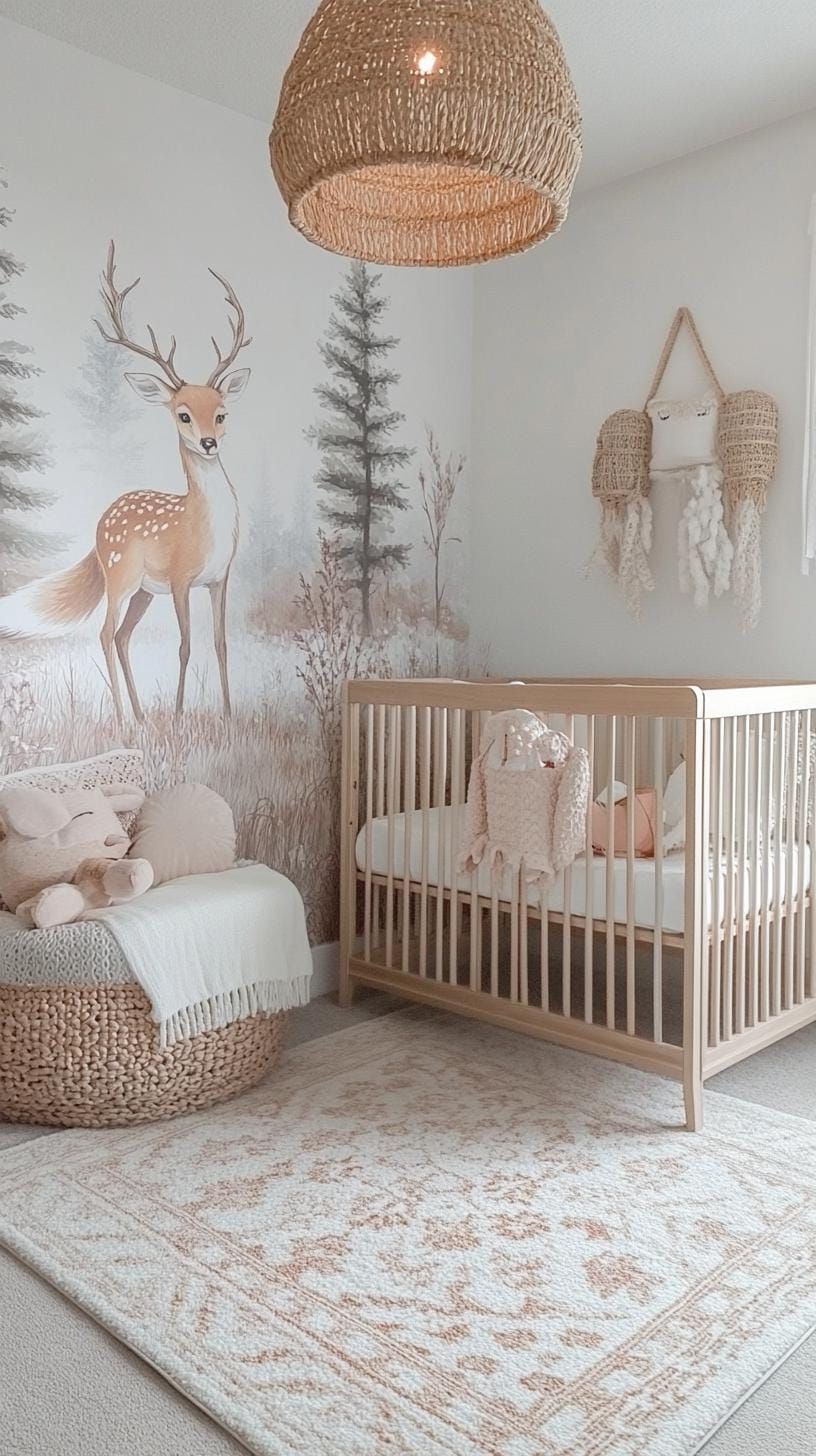 2. Woodland Creatures in Muted Pastels and Soft Fabrics - photo 3