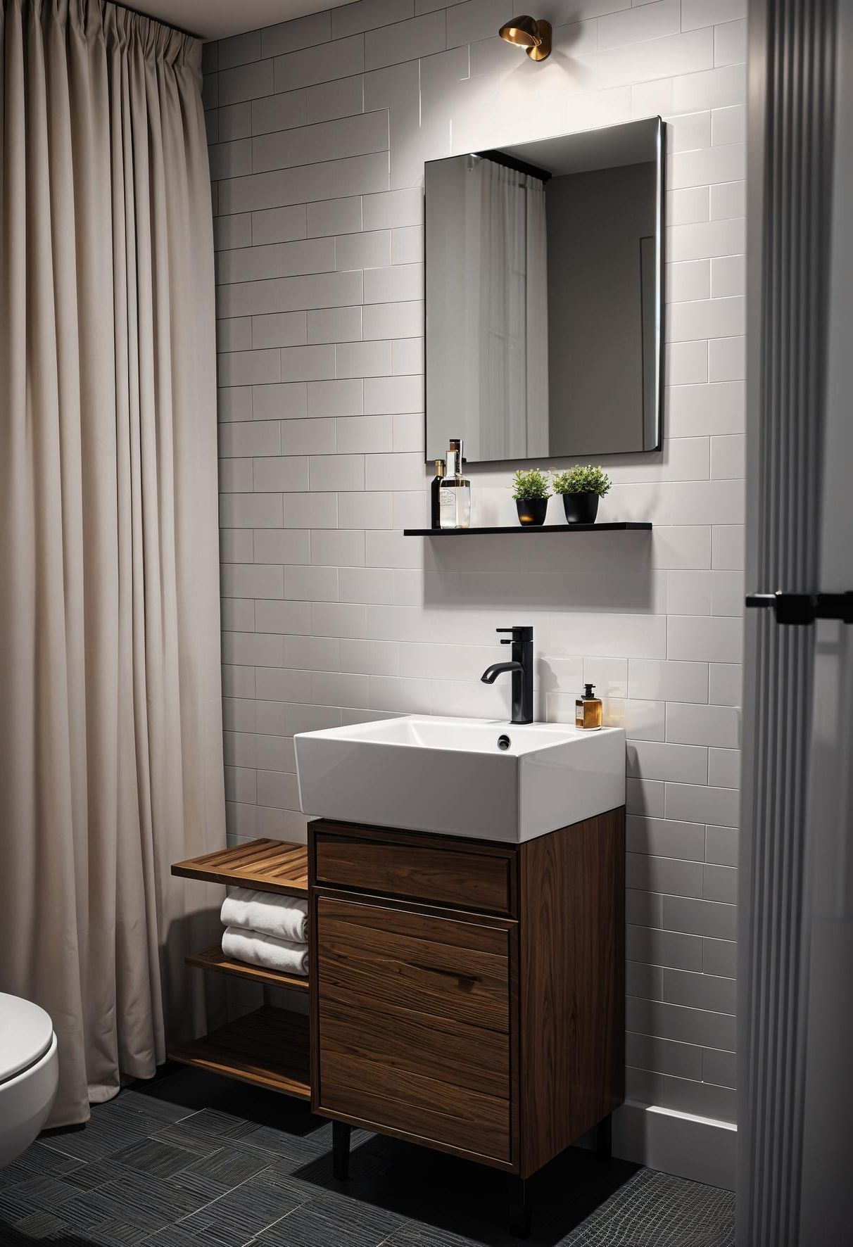 9. Corner Pedestal Sinks Save Space - photo 2