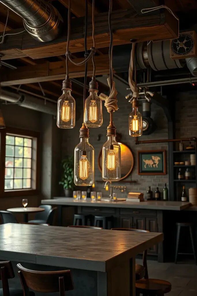 Turning Old Bottles Into Pendant Lights