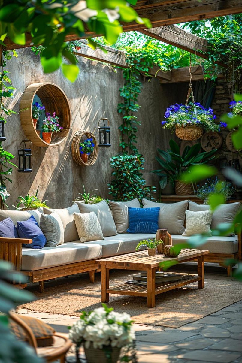 9. Bohemian Garden Oasis Ideas
