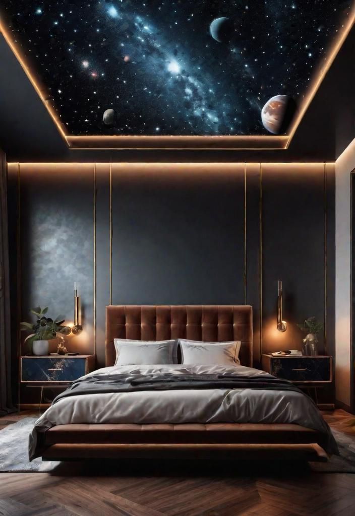 15. Celestial-Themed Bedroom Calm