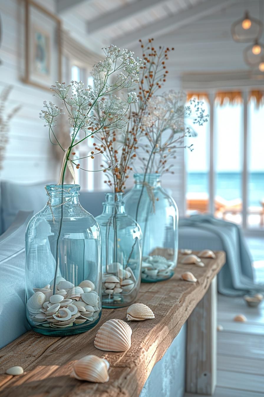 7. Coastal-Inspired Vase Styling