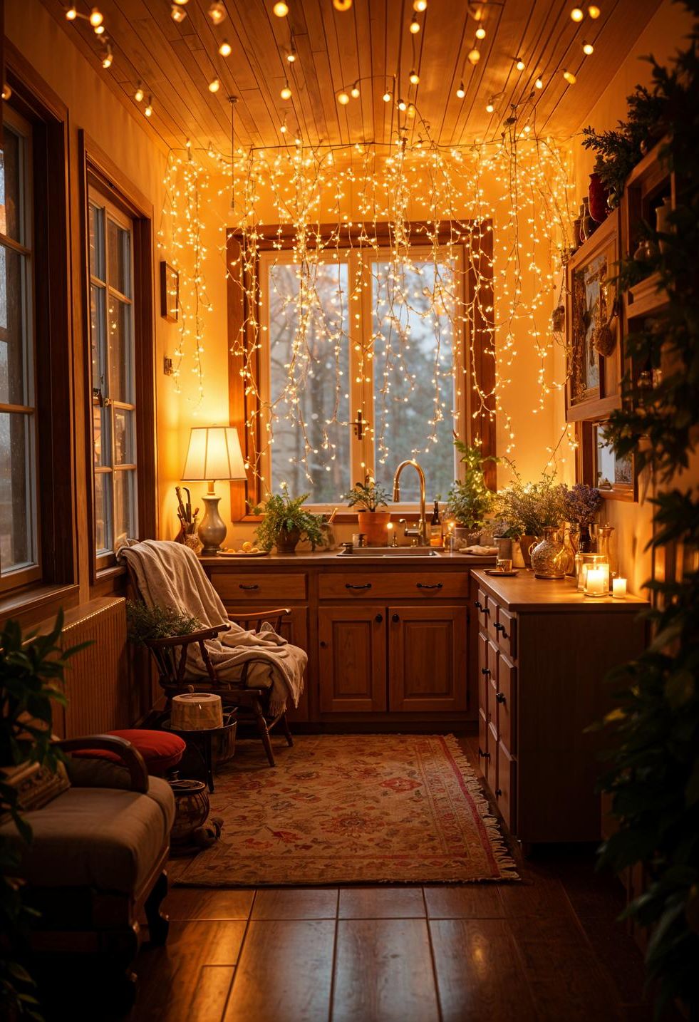 1. Small-Space Christmas Lighting Tricks - photo 2