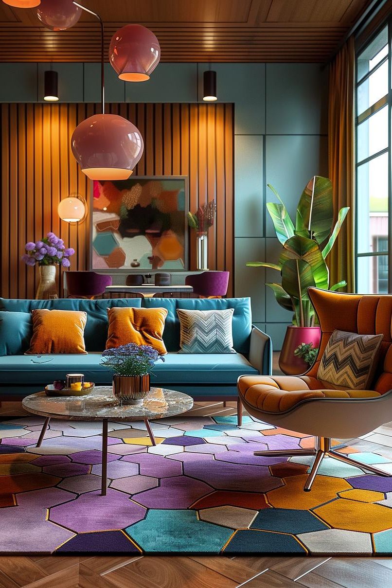 2. Bold Geometric Rug Ideas - photo 2