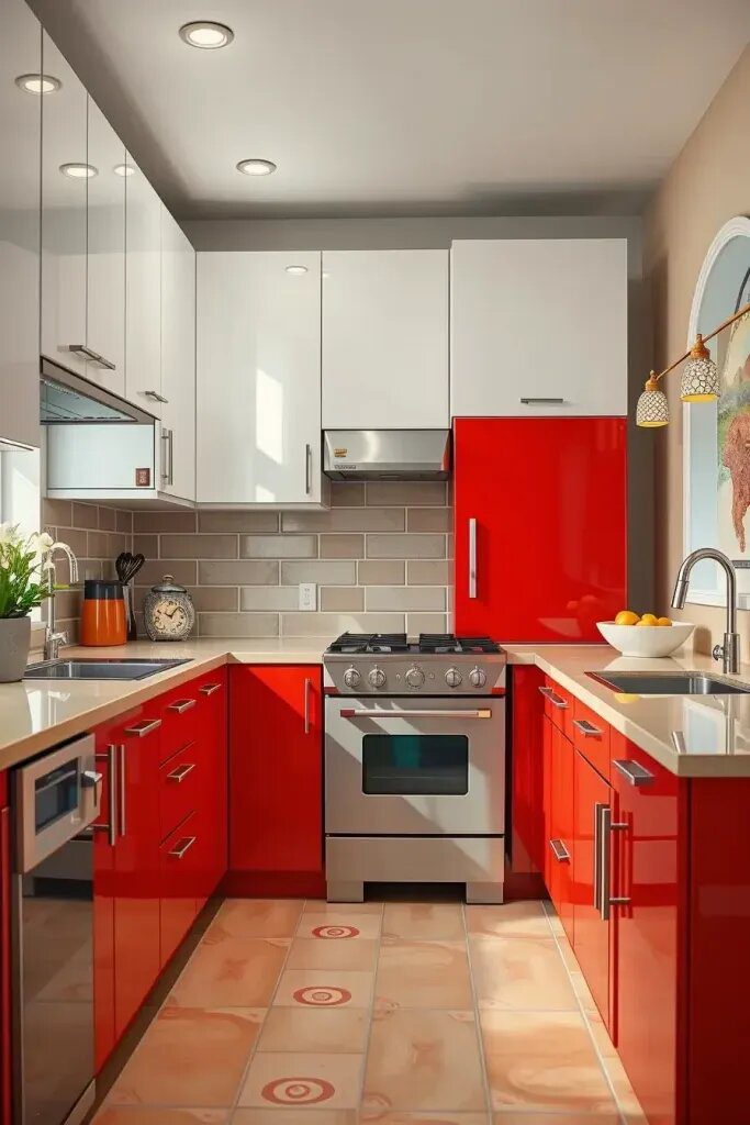 Bold Colors on Vintage-Style Cabinets - photo 3
