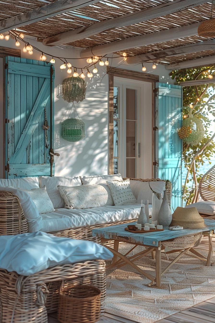 8. Coastal Look with Rope and Driftwood - photo 3