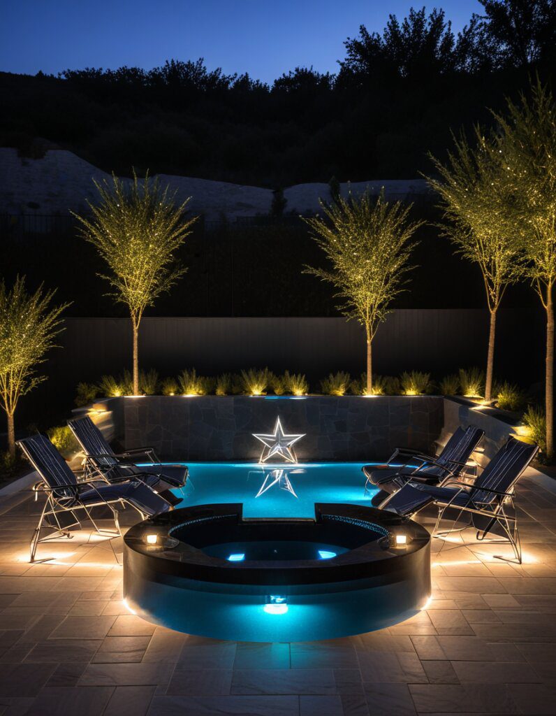 Star-Shaped Pools for the Night Sky