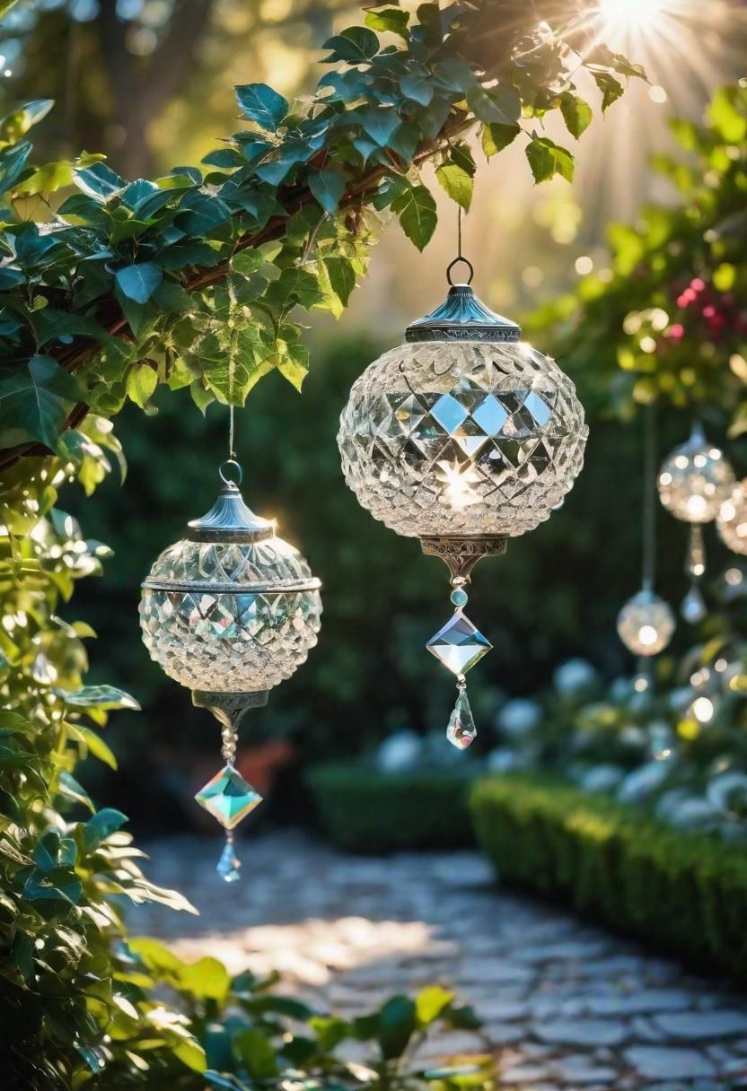 21. Crystal Ornaments for Garden Decor
