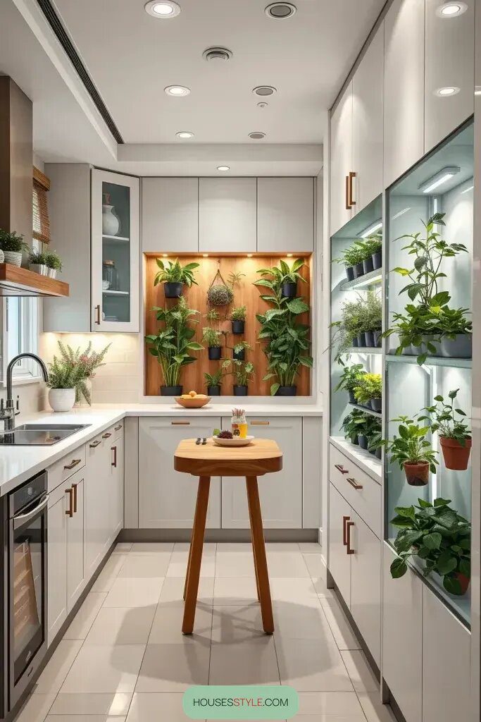 Vertical Gardens Built Into Cook Areas