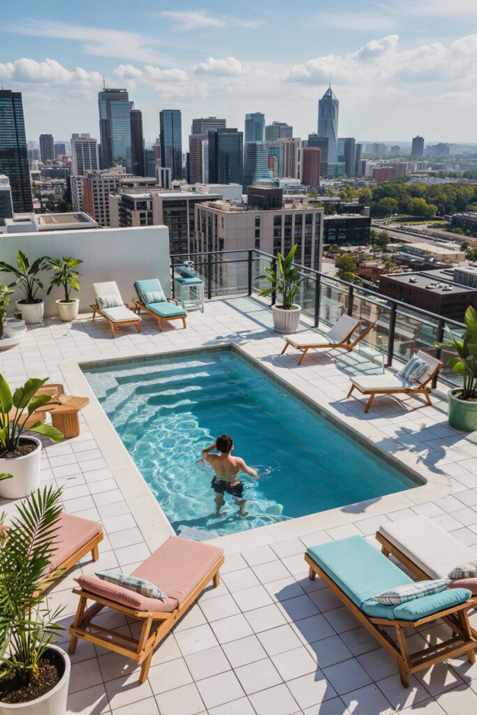 Rooftop Pool With Sims 4 Style - photo 2