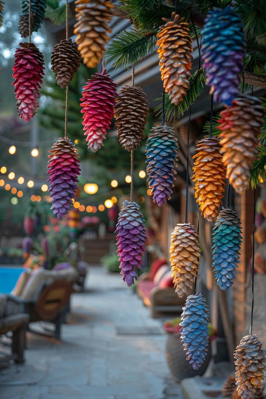 4. Painted Pinecone Yard Art - photo 2