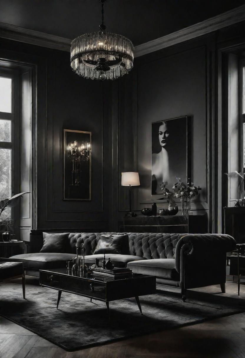13. Sleek Film Noir Inspired Decor