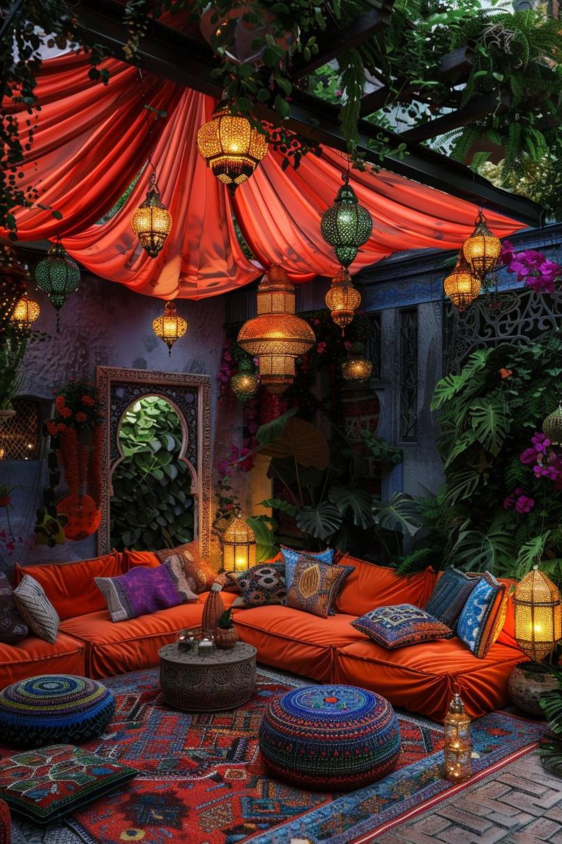 19. Free-Spirited Gypsy Corner Patio