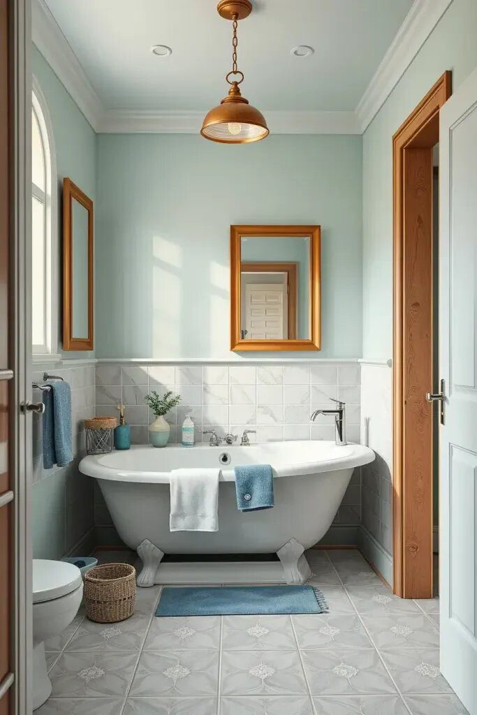Making Sage And Blue Work In Small Bathrooms - photo 2