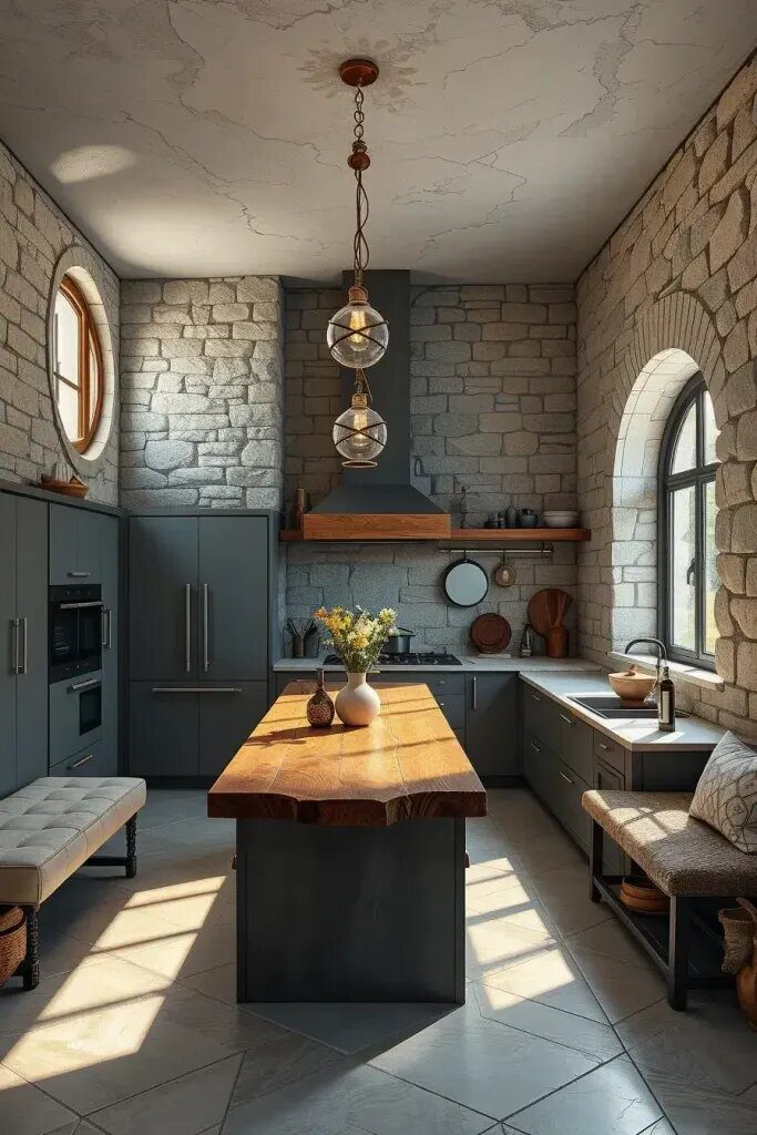 Rock Wall Kitchens: Cozy Caves for Relaxing - photo 2