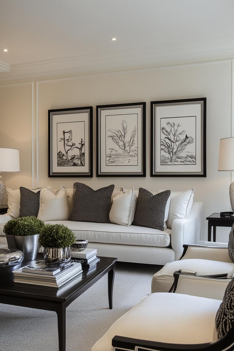 12. Monochromatic Quote Gallery Wall Look - photo 3