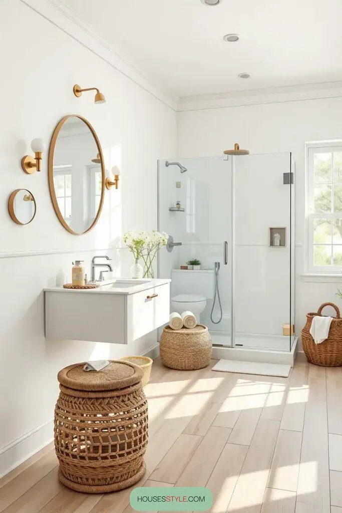Light Wood Tiles for a Fresh Bathroom Look - photo 2